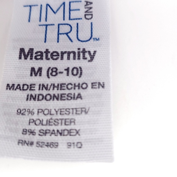 NWT Time and Tru Maternity Tee Shirt - Picture 4 of 4